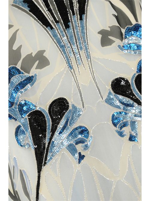 Abito Alani in georgette blue TEMPERLEY LONDON | ALANIBLUE